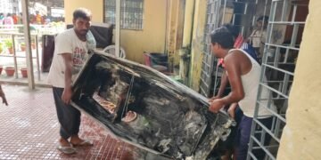 भागलपुर रेलवे स्टेशन पर आरपीएफ पोस्ट मे लगी भीषण आग