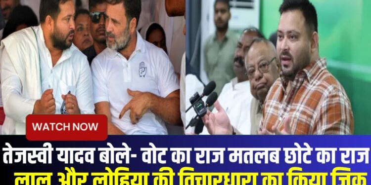 भाजपा वाले चुनाव आयोग से वो काम करवा रहे हैं जो वो खुद नहीं कर पा रहे हैं:तेजस्वी यादव