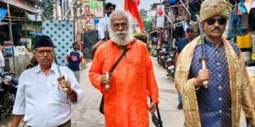 चंदवा मे निकला RSS का ऐतिहासिक पथ संचलन