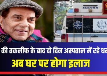 दिग्गज एक्टर धर्मेंद्र ब्रीच कैंडी अस्पताल से डिस्चार्ज
