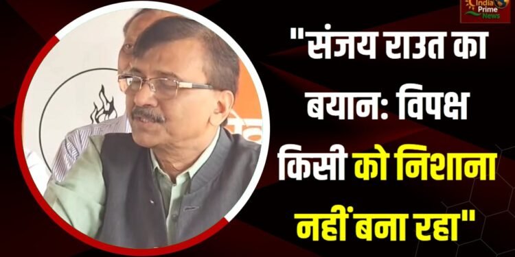 विपक्ष किसी को निशाना नहीं बना रहा:संजय राउत