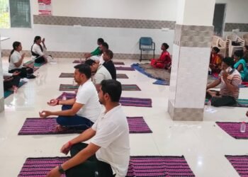 सीएचसी चंदवा में 12वां अंतर्राष्ट्रीय योग दिवस मनाया गया